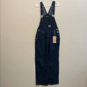 Lana Roux New Dark Denim Classic Retro Overalls Size Medium